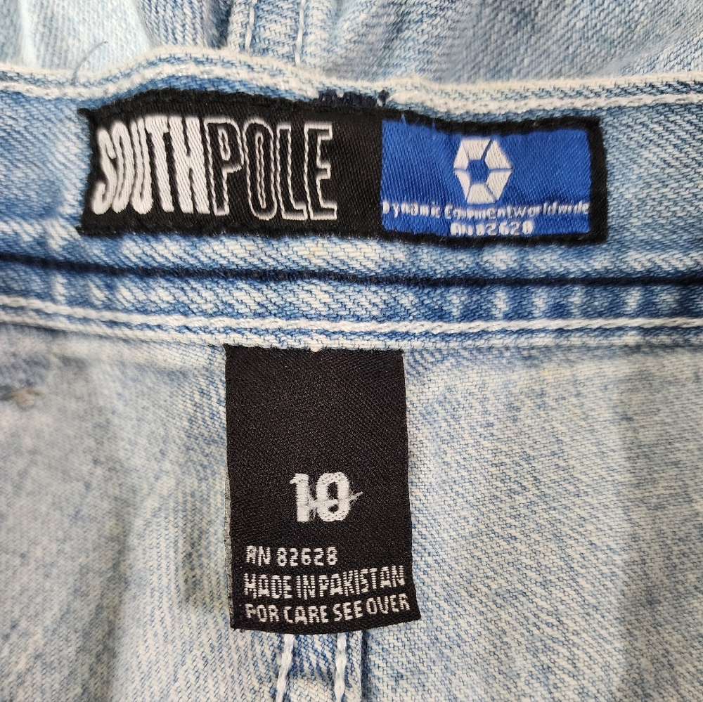 Vintage Y2K South Pole Light Blue Denim Shorts Boy's 10 - Picture 7 of 7